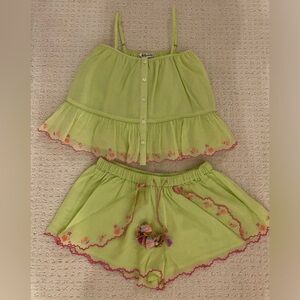 Nellystella girls top and short set.